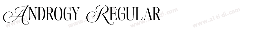 Androgy Regular字体转换 Androgy Regular字体转换